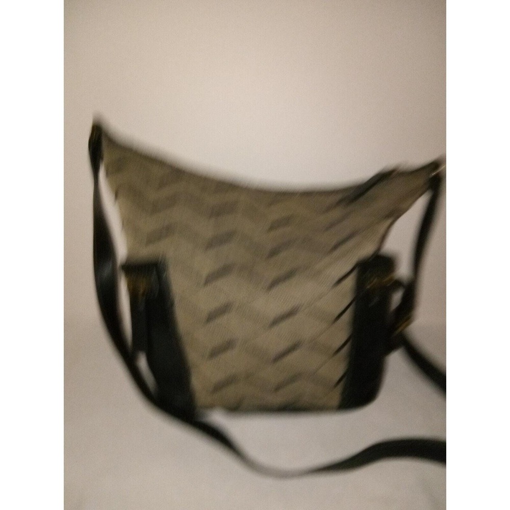 Fossil Black/Grey Fabric/Leather Hobo Shoulder Bag Issue No 1954 - Picture 2 of 6